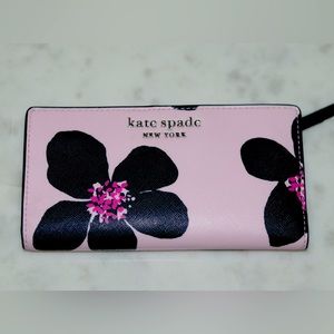 Wallet, Kate Spade, pink, floral…